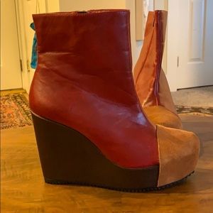 Dolls Kill Ego & greed platform wedges